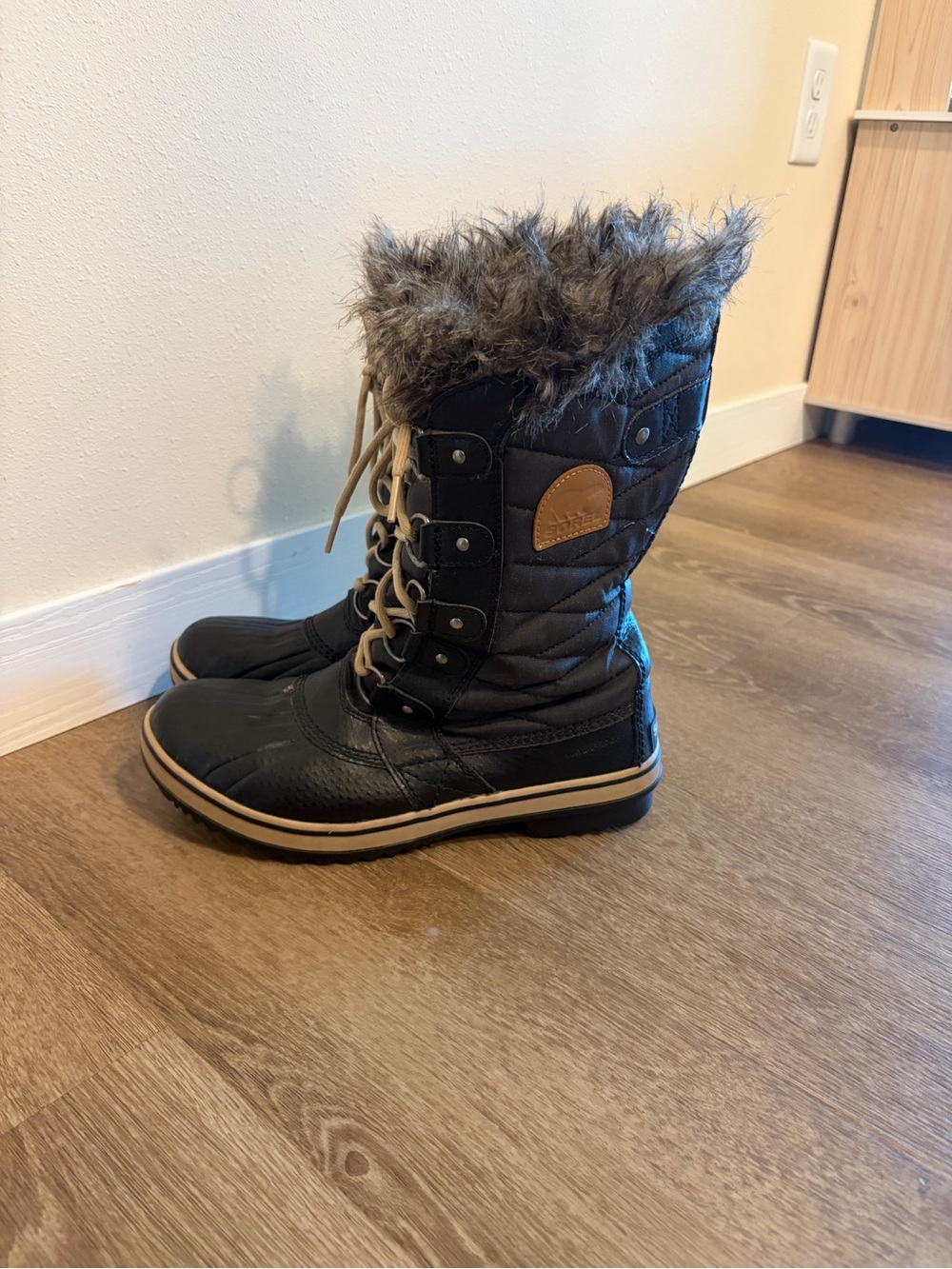 Sorel Tofino II Waterproof Boot Black Canvas & Leather I Size 9.5